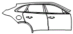 2023 Jaguar F-Pace Door and Rear Fender Kit - PPF