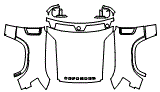 2021 Land Rover Defender Base Full Hood, Fender and Mirror Kit - PPF