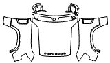2024 Land Rover Defender 130 Outbound Full Hood, Fender and Mirror Kit