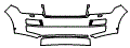 2014 Land Rover Range Rover HSE Long Wheelbase Grille and Bumper Kit - PPF