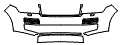 2017 Land Rover Range Rover Grille and Bumper Kit - PPF
