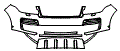 2019 Land Rover Range Rover SVAutobiography Dynamic Standard Wheelbase Bumper Kit
