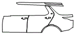 2017 Land Rover Discovery Rear Fender and Door Kit - PPF