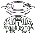 2023 Lamborghini Aventador Roadster Rear Bumper Kit - PPF