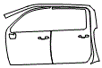 2022 Chevrolet Silverado HD LT Door and A-Pillar Kit - PPF