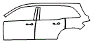 2023 Mercedes Benz EQB SUV AMG Line Door and Rear Fender Kit - PPF