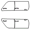 2023 Honda Civic Sedan EX Door Kit - PPF