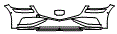 2022 Genesis G80 3.5T SPORT AWD Bumper Kit