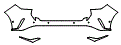 2024 Lexus RX 500h F Sport Performance Rear Bumper Kit - PPF