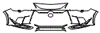 2025 Lexus RX F Sport Handling Bumper Kit - PPF