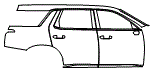 2025 Hyundai Palisade Door and Rear Fender Kit - PPF
