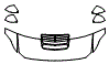 2024 Ford Mustang Dark Horse Hood, Fender and Mirror Kit - PPF