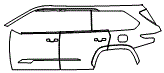 2025 Toyota Sequoia Door and Rear Fender Kit - PPF