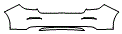 2022 Honda Civic Sedan EX Rear Bumper Kit - PPF