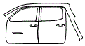 2021 Toyota Tacoma TRD Off-Road Rear Fender and Door Kit - PPF