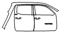2017 Toyota Tacoma SR5 Rear Fender and Door Kit - PPF