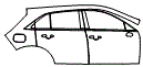 2024 Cadillac XT4 Door and Rear Fender Kit - PPF