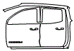 2023 GMC Canyon Rear Fender and Door Kit - PPF