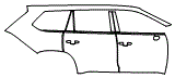 2025 Toyota Grand Highlander Hybrid Door and Rear Fender Kit - PPF