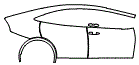 2025 Toyota Prius Plug-in Hybrid Door and Rear Fender Kit - PPF