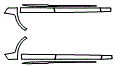 2026 PORSCHE PANAMERA SPORT SEDAN 4S E-HYBRID Rocker Panel Kit