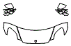2025 Porsche Panamera Sports Sedan 4 Hood, Fender and Mirror Kit