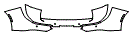 2024 Toyota Crown Rear Bumper Kit - PPF