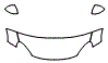 2022 Fiat 500X Yacht Club Hood, Fender and Mirror Kit