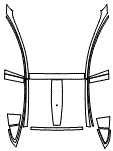 2025 TESLA MODEL X ALL-WHEEL DRIVE Roof, B-Pillar, C-Pillar and A-Pillar Kit