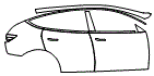 2020 Tesla Model Y Long Range All-Wheel Drive Door and Rear Fender Kit - PPF