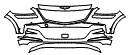 2022 Genesis GV80 3.5T PRESTIGE AWD Bumper Kit