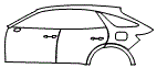 2022 Genesis GV70 3.5T SPORT PLUS WITH ELSD AWD Rear Fender and Door Kit