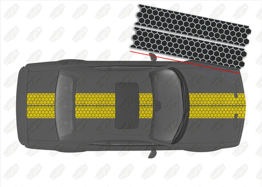 Standard Vehicle Stripe Kit - Dual 10"- Honeycomb