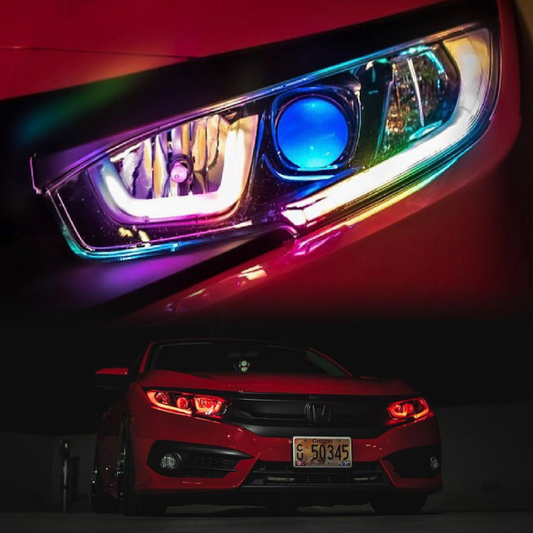 2016+ HONDA CIVIC DRL AND DEMON EYE BUNDLE - RGBW