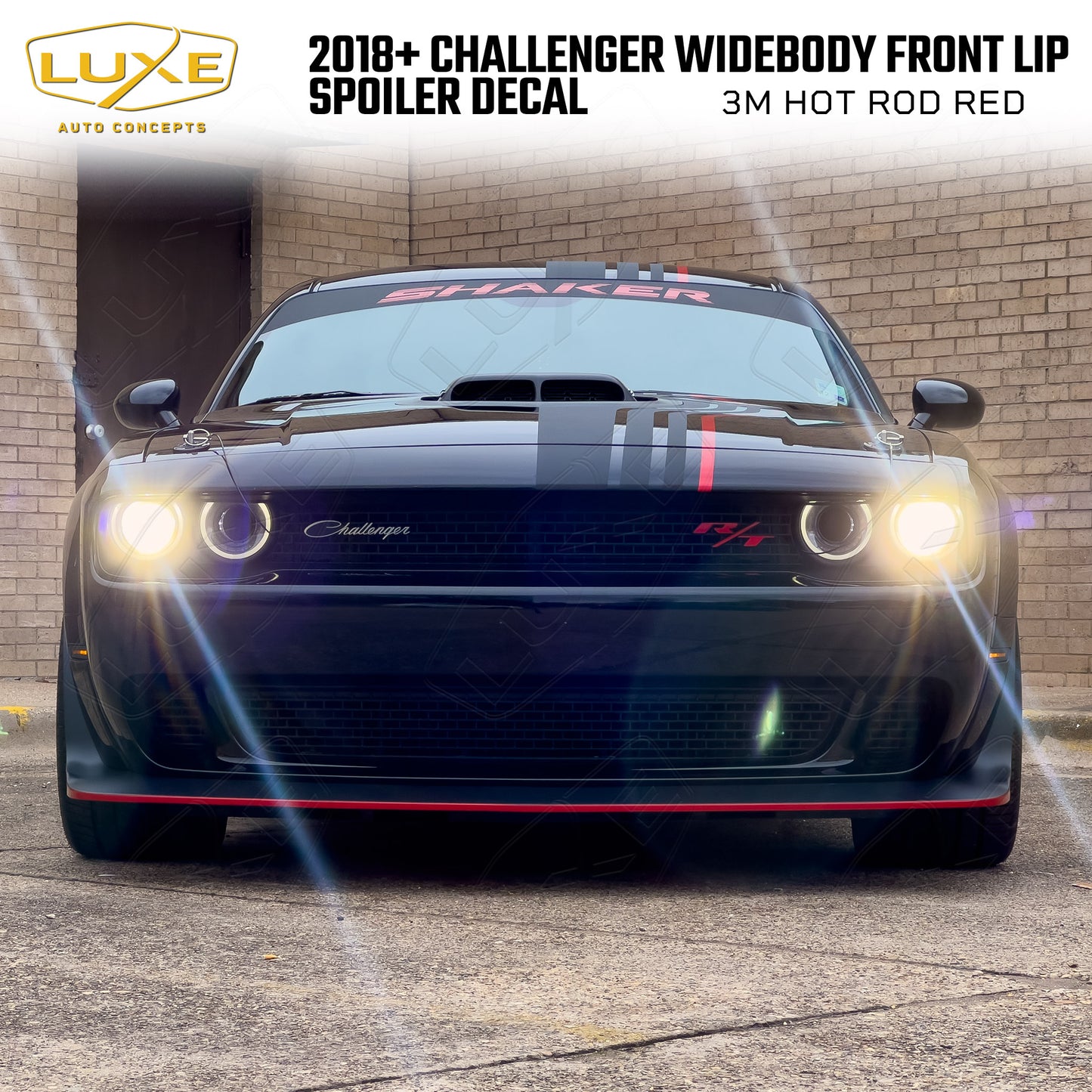 Challenger Widebody Front Lip Spoiler Decal Kit