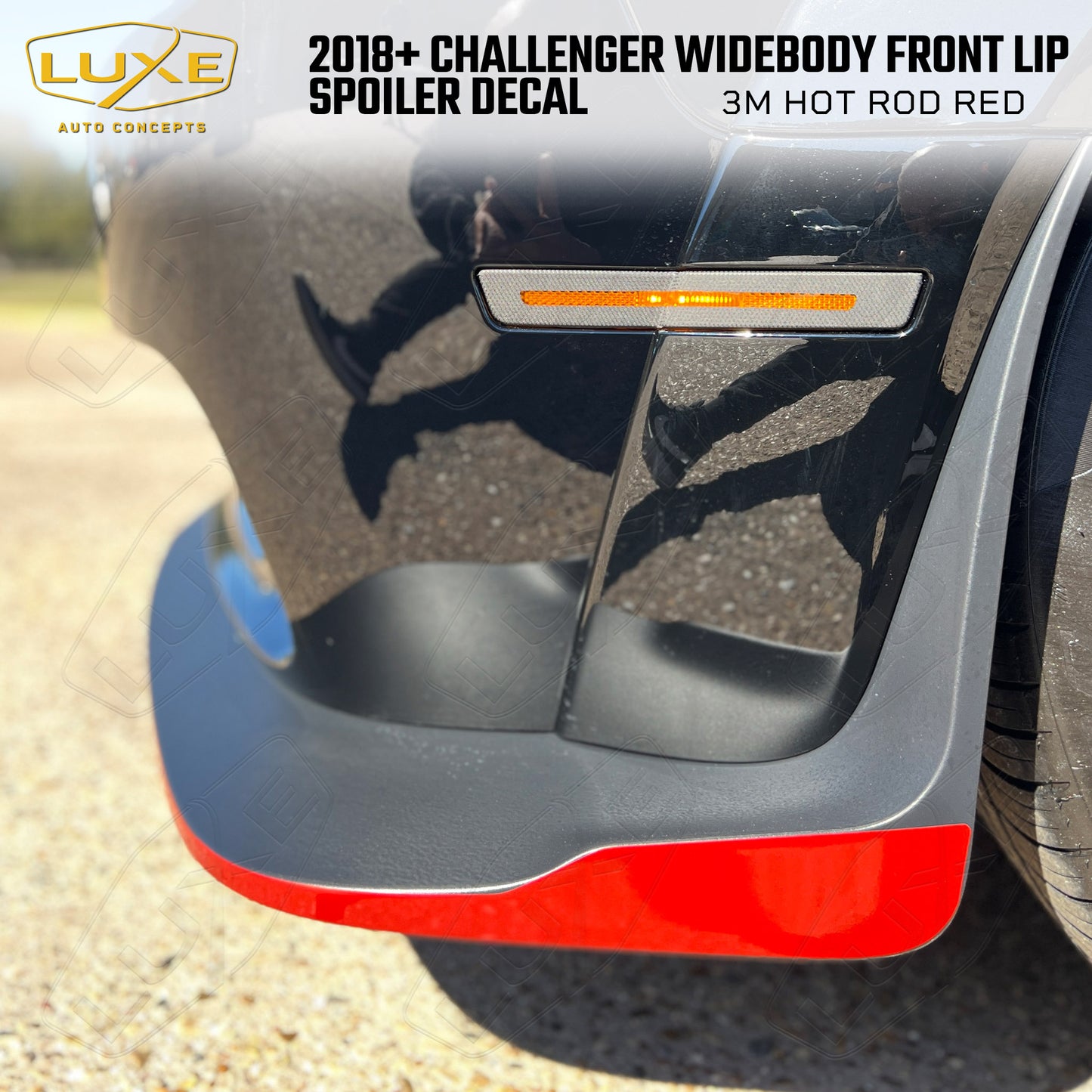 Challenger Widebody Front Lip Spoiler Decal Kit