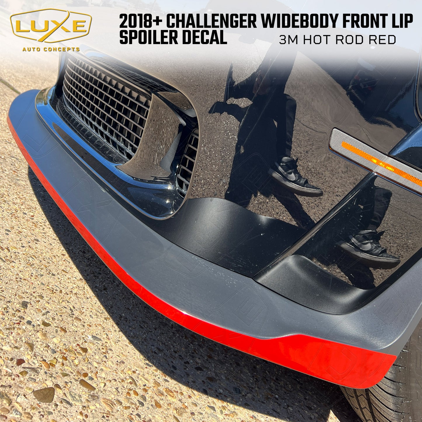Challenger Widebody Front Lip Spoiler Decal Kit