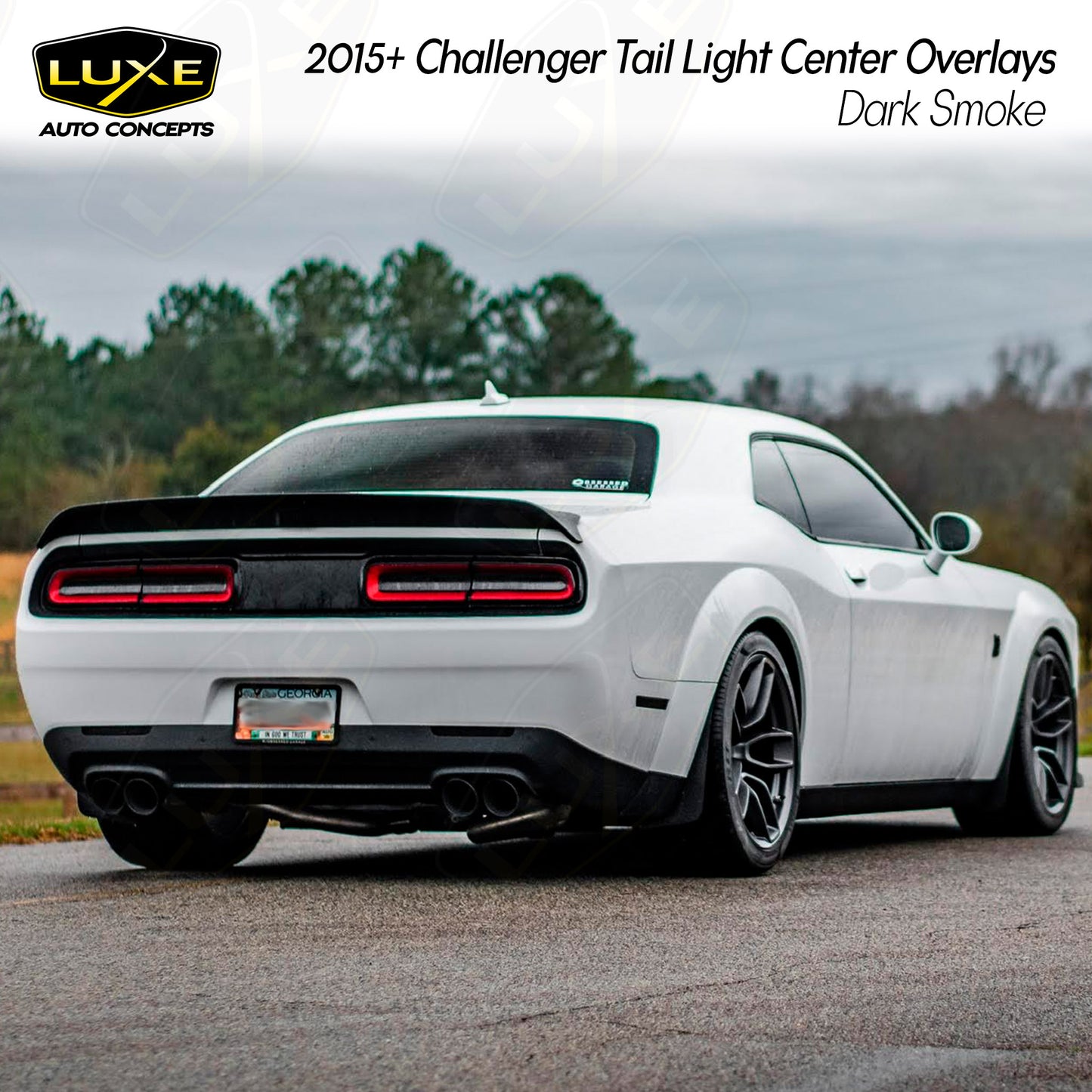 Challenger Tail Light Tint Kit - Center Overlays Kit