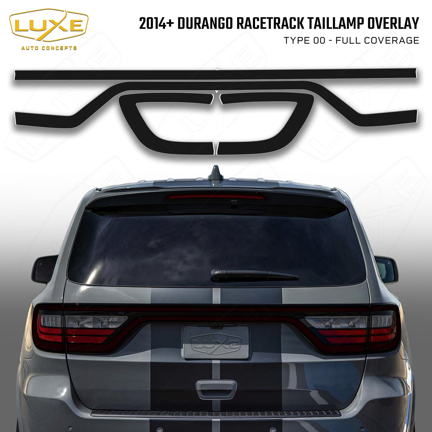 Durango Racetrack Taillamp Full Coverage Overlay Kit