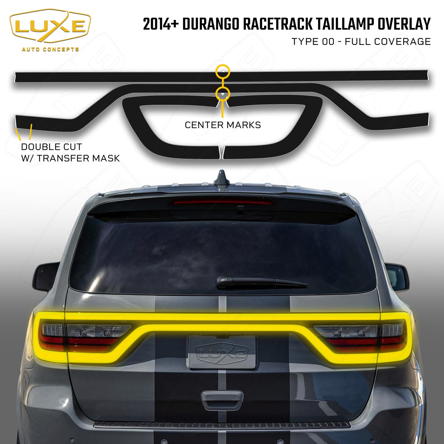 Durango Racetrack Taillamp Full Coverage Overlay Kit