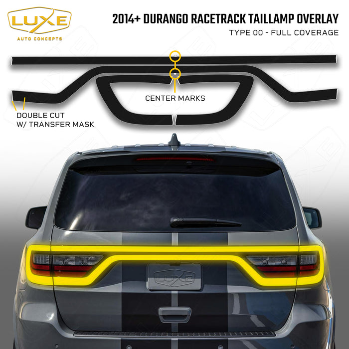 2014+ Durango Racetrack Taillamp Full Coverage Overlay