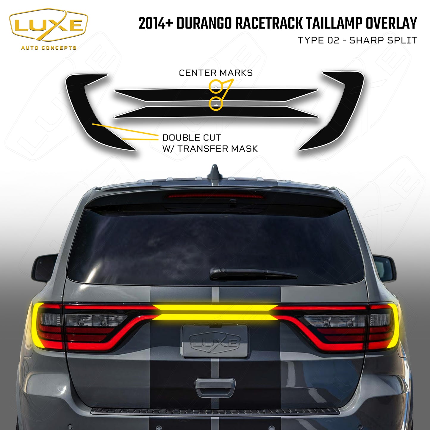 2014+ Durango Racetrack Taillamp Calcomanía