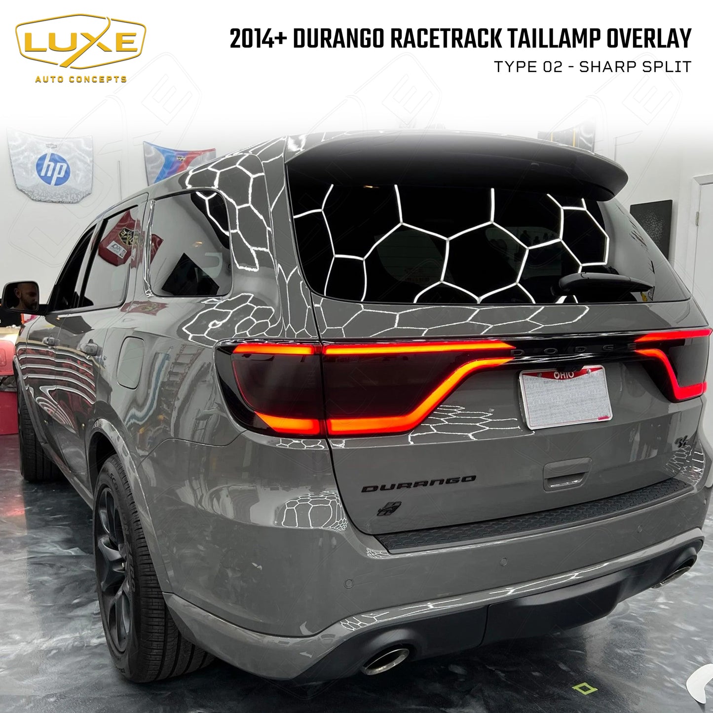 2014+ Durango Racetrack Taillamp Calcomanía