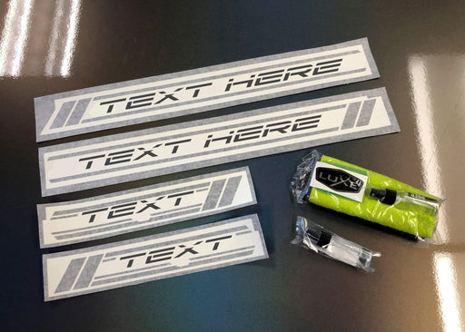 2011+ Charger Door Sill Decal Kit - Graphics Only - Luxe Auto Concepts