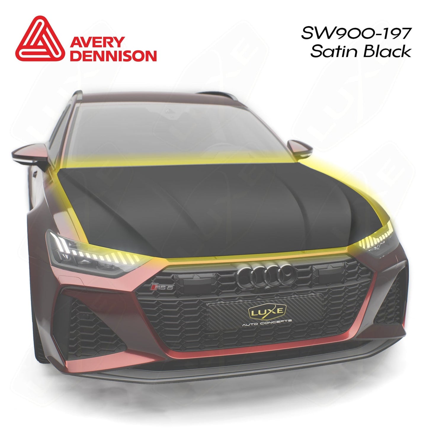Universal Roof/Hood Wrap Kit - Avery Satin Black