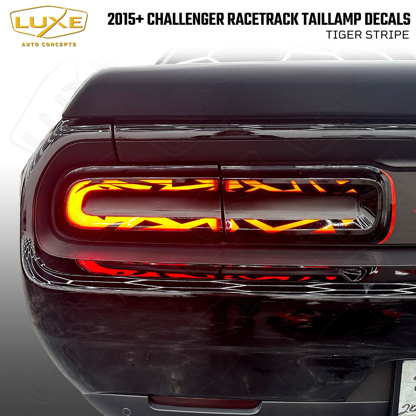 Calcomanías para luces traseras de pista de carreras Challenger 2015+ - Interior