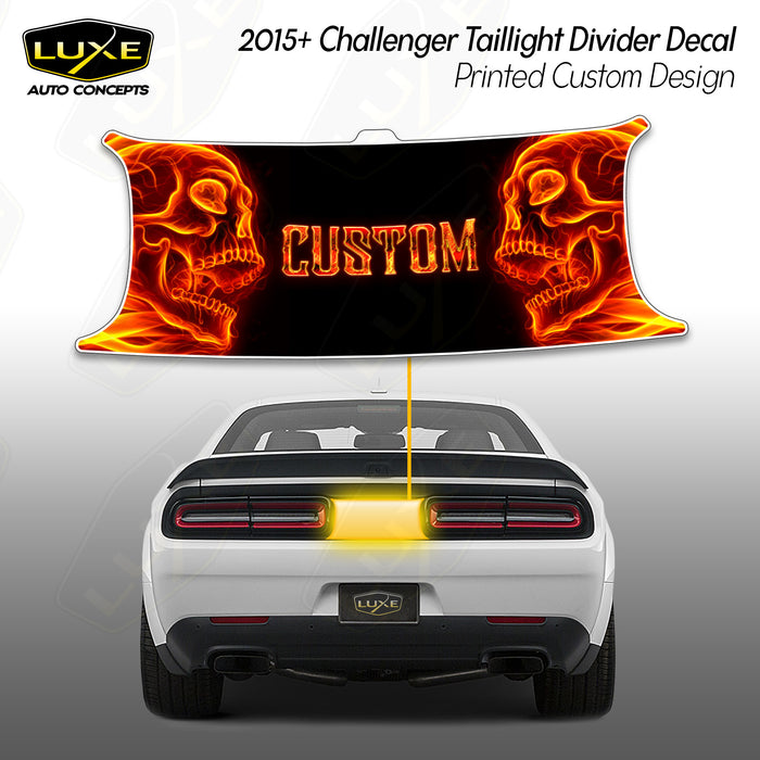 Challenger Taillight Divider Decal - Printed - Custom Design