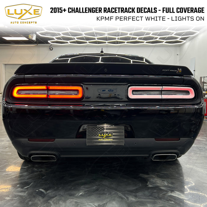 2015+ Challenger Racetrack Taillamp Overlays - Full Coverage