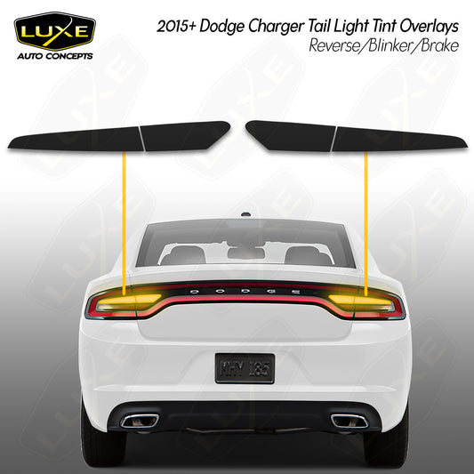 Charger Tail Light Tint - Reverse/Blinker/Brake Overlays