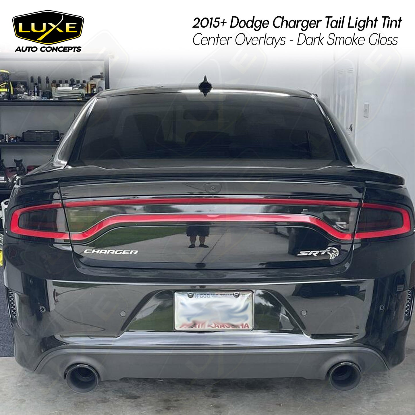 Charger Tail Light Tint - Center Overlay Kit